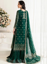 Reena By Alizeh Handcrafted Wedding Edit Chiffon 3 Piece Unstitched Suit ALZ24R AF-HM-4010 STELLA